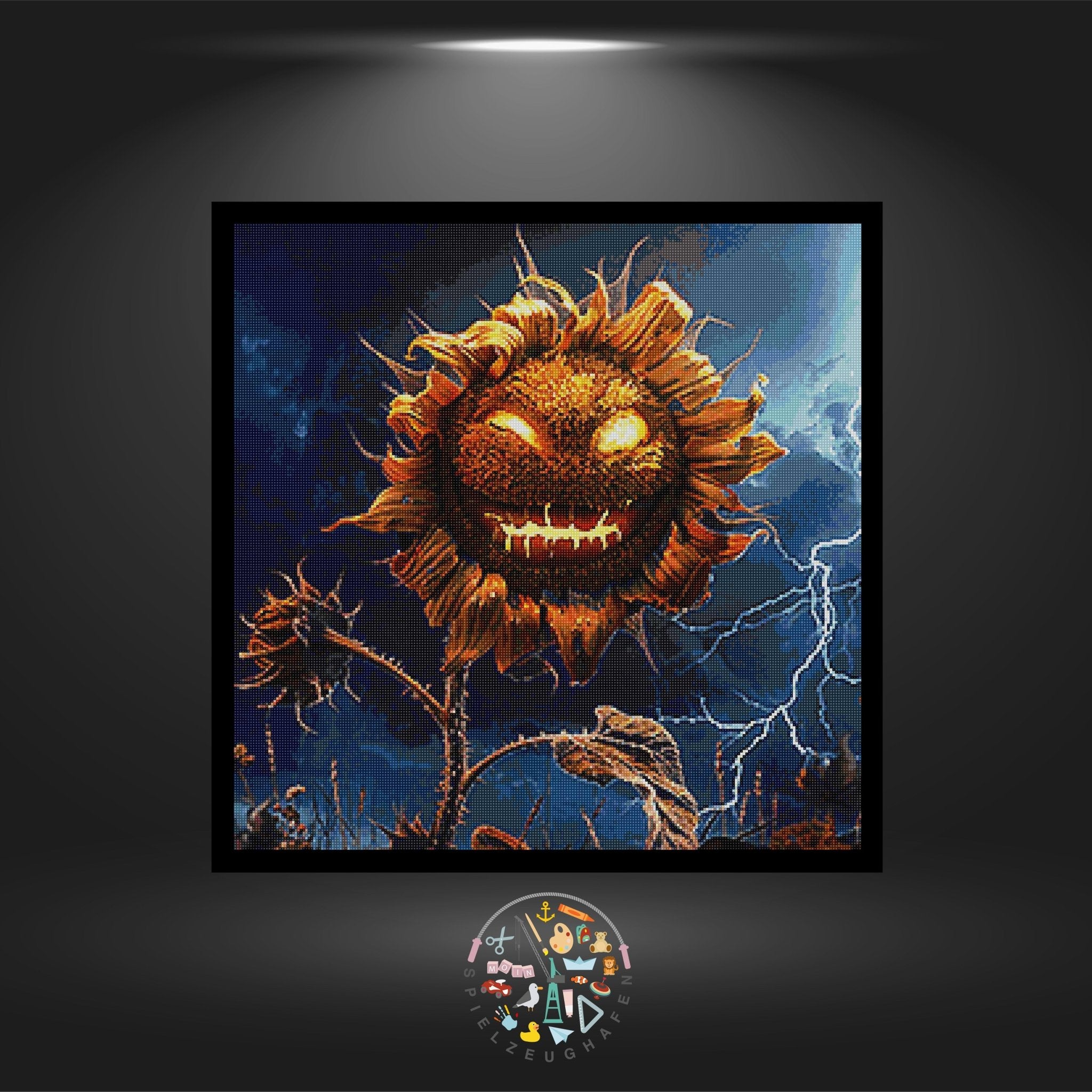 Scary Sunflower - Quadratisch von Spielzeughafen