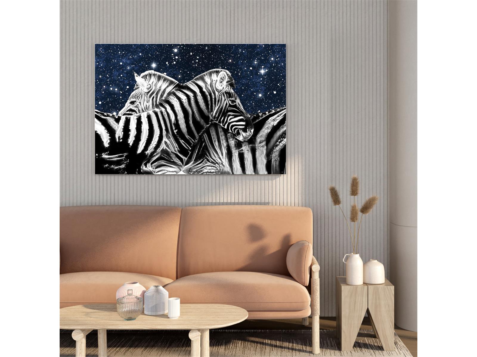 Silver Zebra Nachtleuchtend - Quadratisch von Spielzeughafen