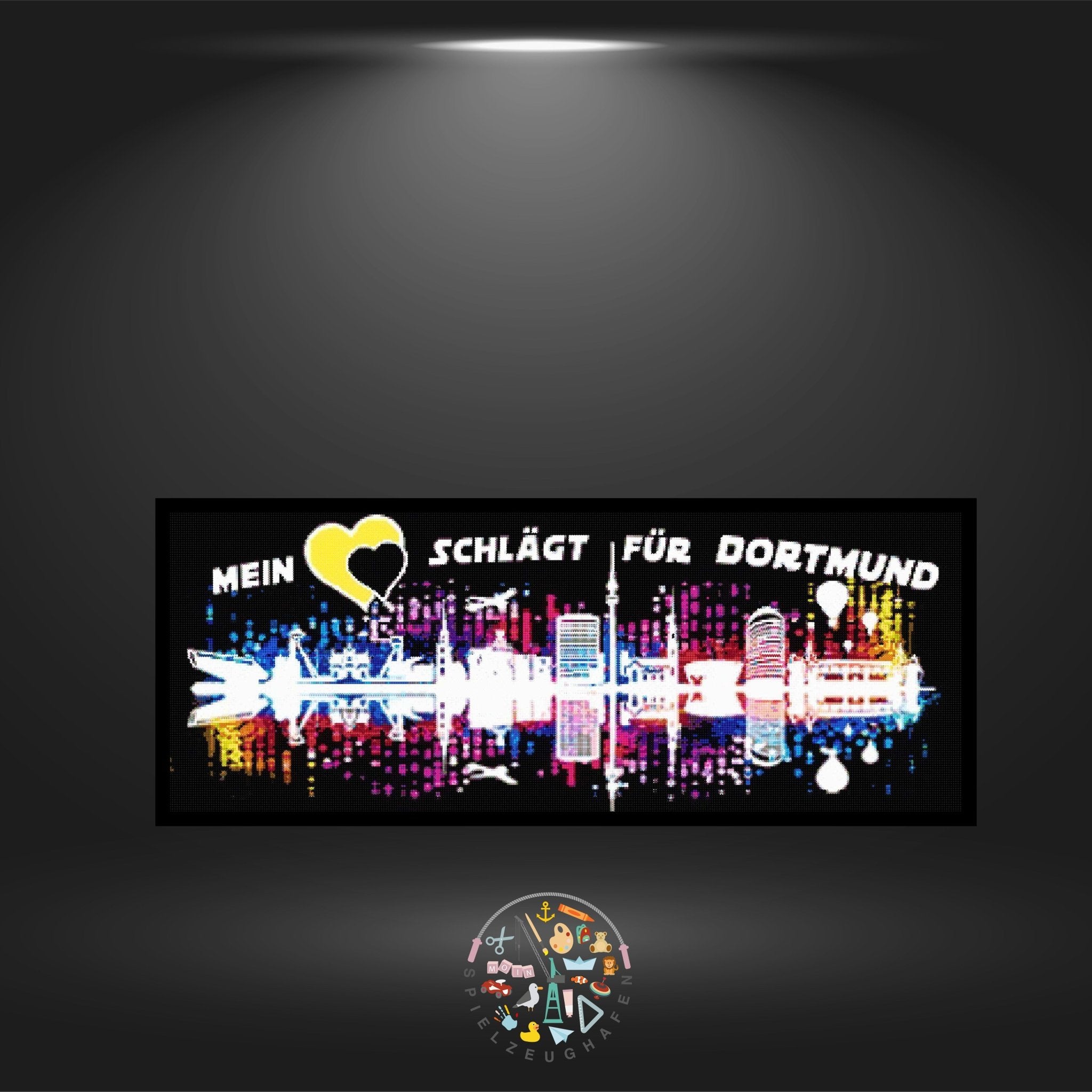 Skyline Dortmund - Strass rund von Spielzeughafen