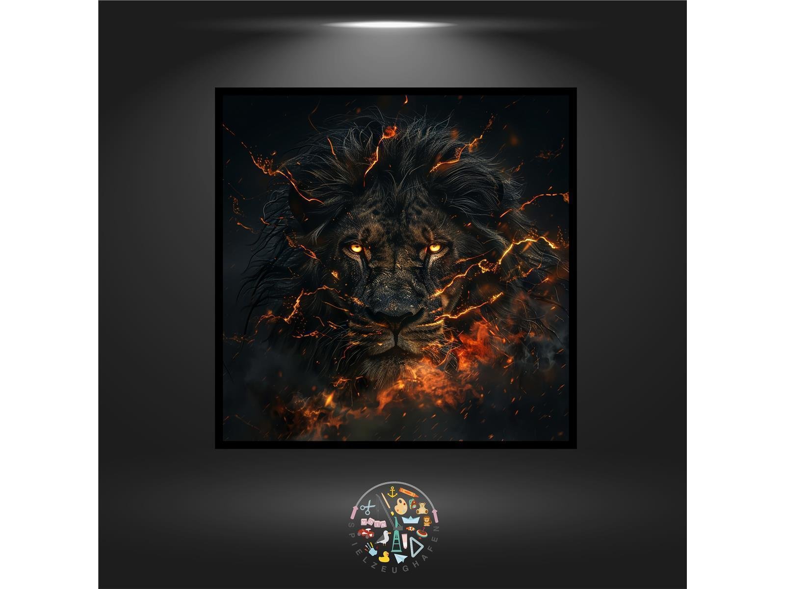 Sternzeichen Dark side - Löwe - Quadratisch von Spielzeughafen