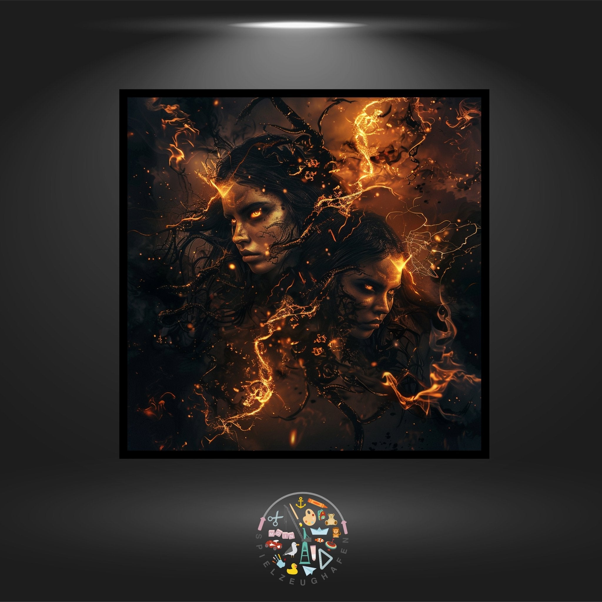 Sternzeichen Dark side - Zwilling - Quadratisch von Spielzeughafen