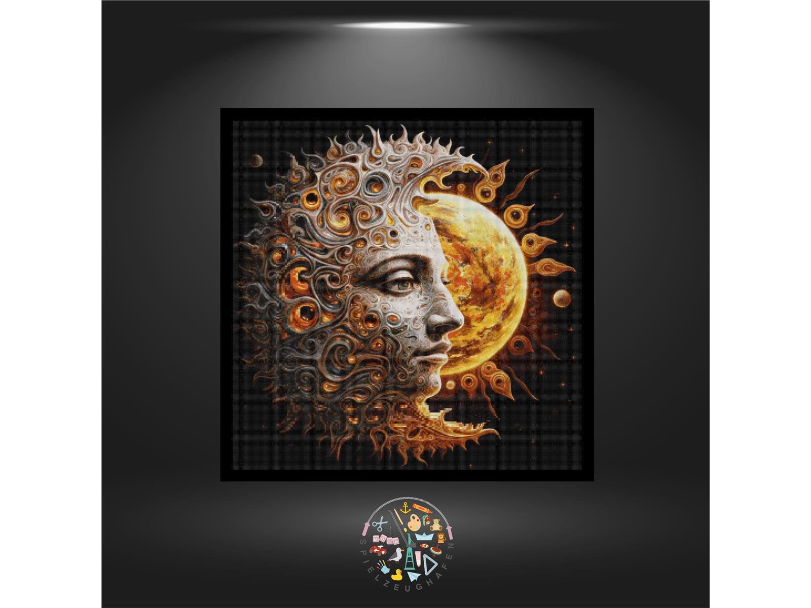 Sun and moon - Quadratisch von Spielzeughafen