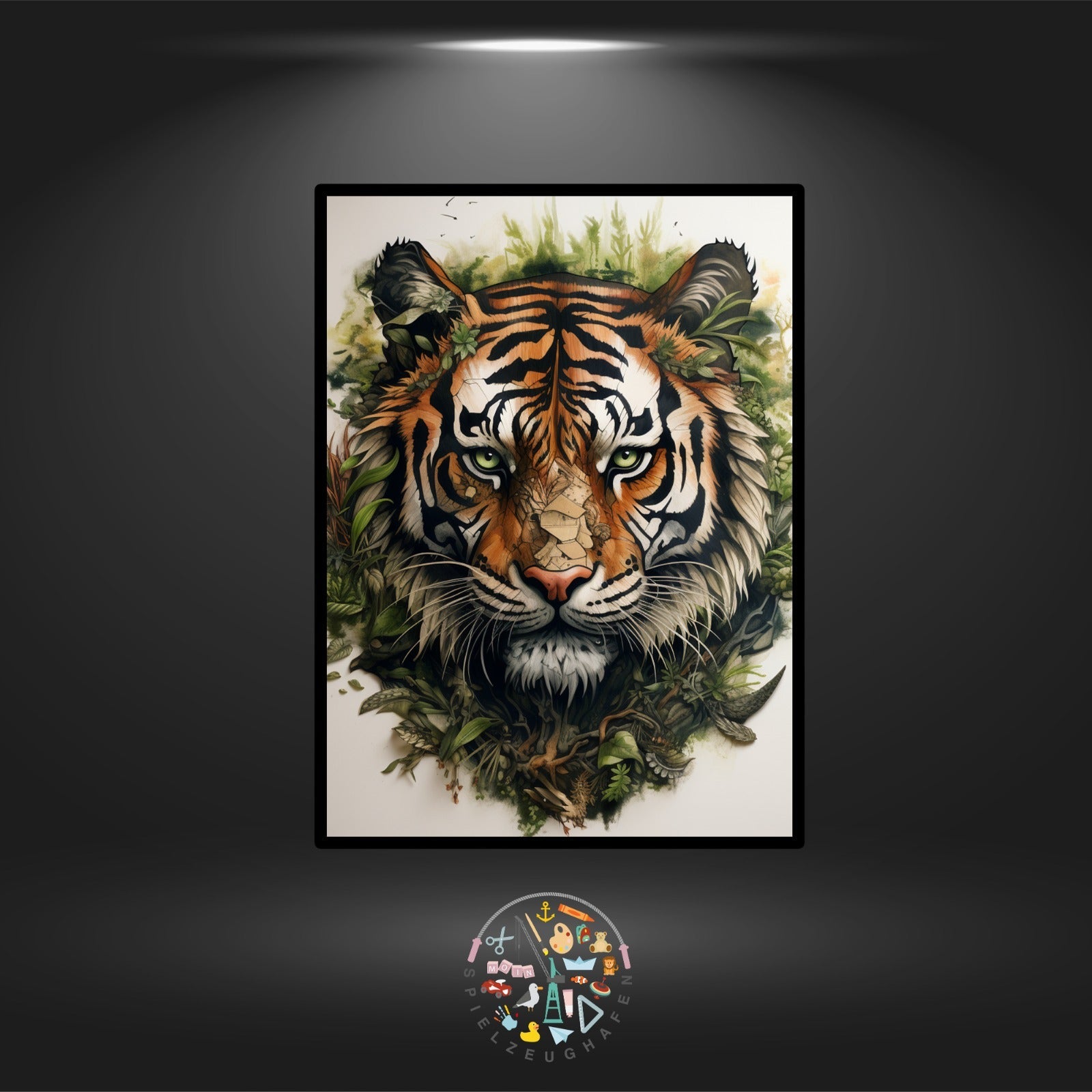 Tiger - Quadratisch - Einsteigermotiv (für Anfänger geeignet) von Spielzeughafen