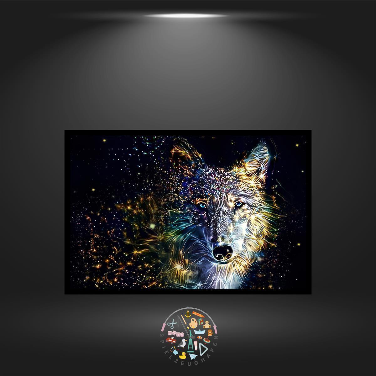 Wolf 'Lakota' Quadratisch Nachtleuchtend von Spielzeughafen