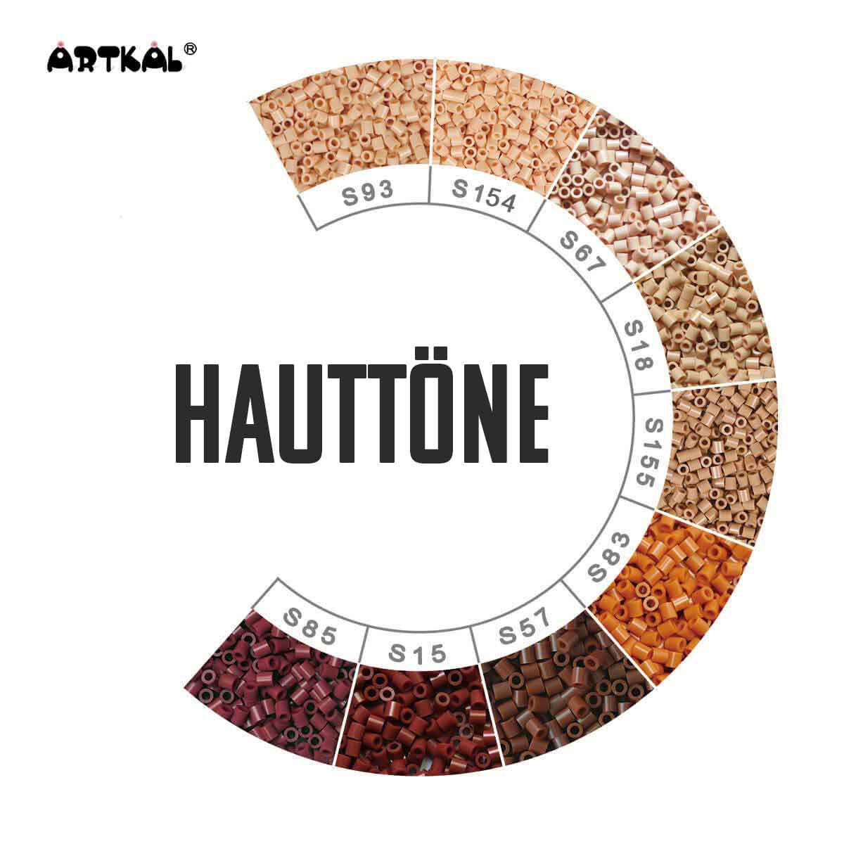 1000 Artkal MIDI S 5mm Hauttöne von Spielzeughafen