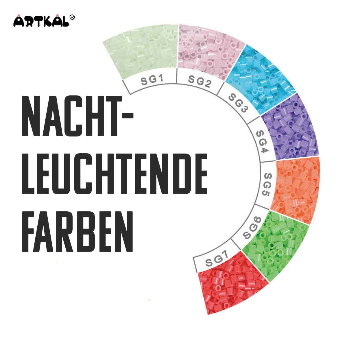 1000 Artkal MIDI S 5mm Nachtleuchtendeperlen von Spielzeughafen