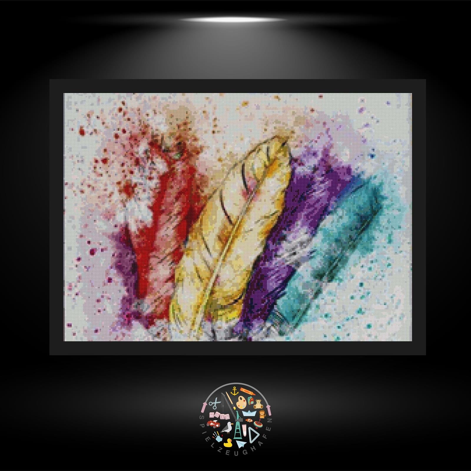 Bunte Federn - Quadratisch von Spielzeughafen