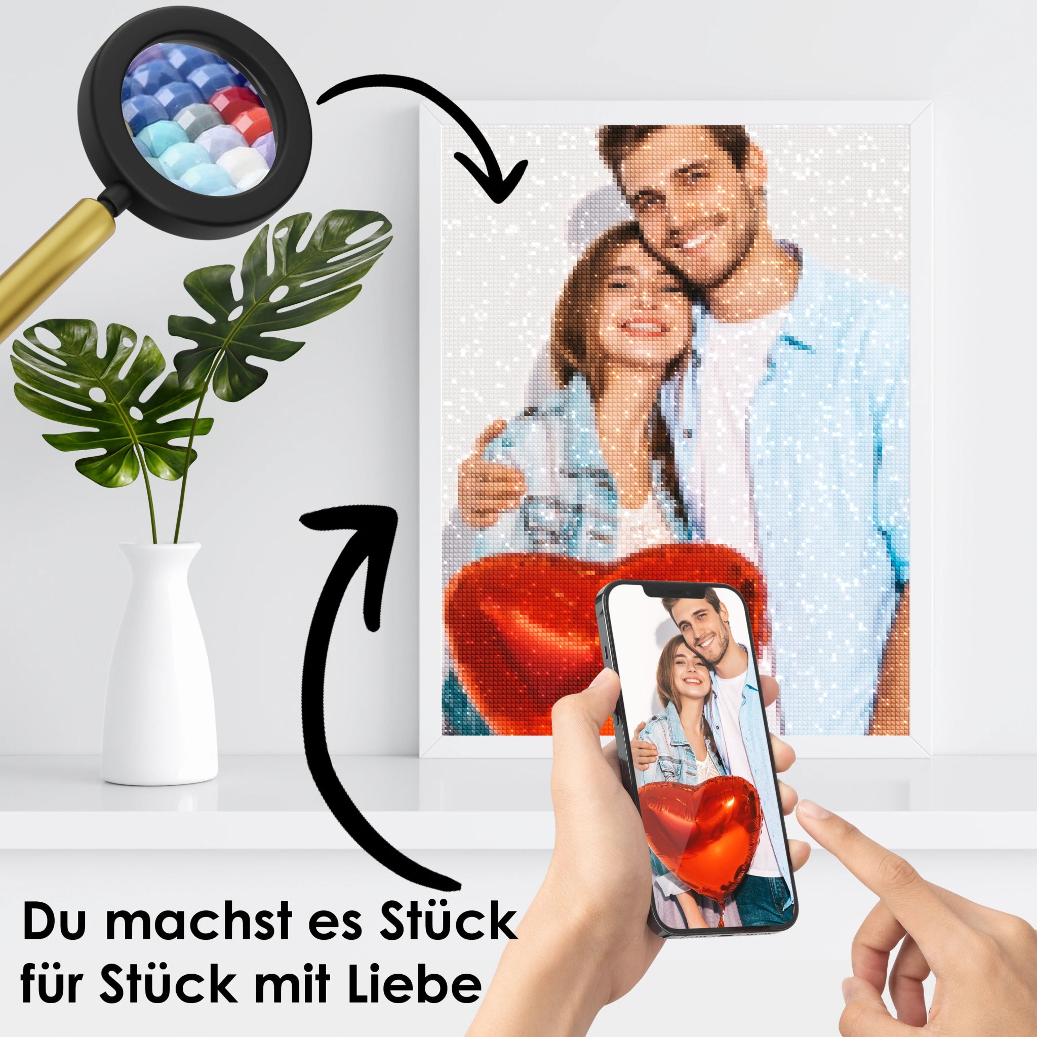 Dein Wunschmotiv - als Diamond Painting (eckige Steine) von Spielzeughafen