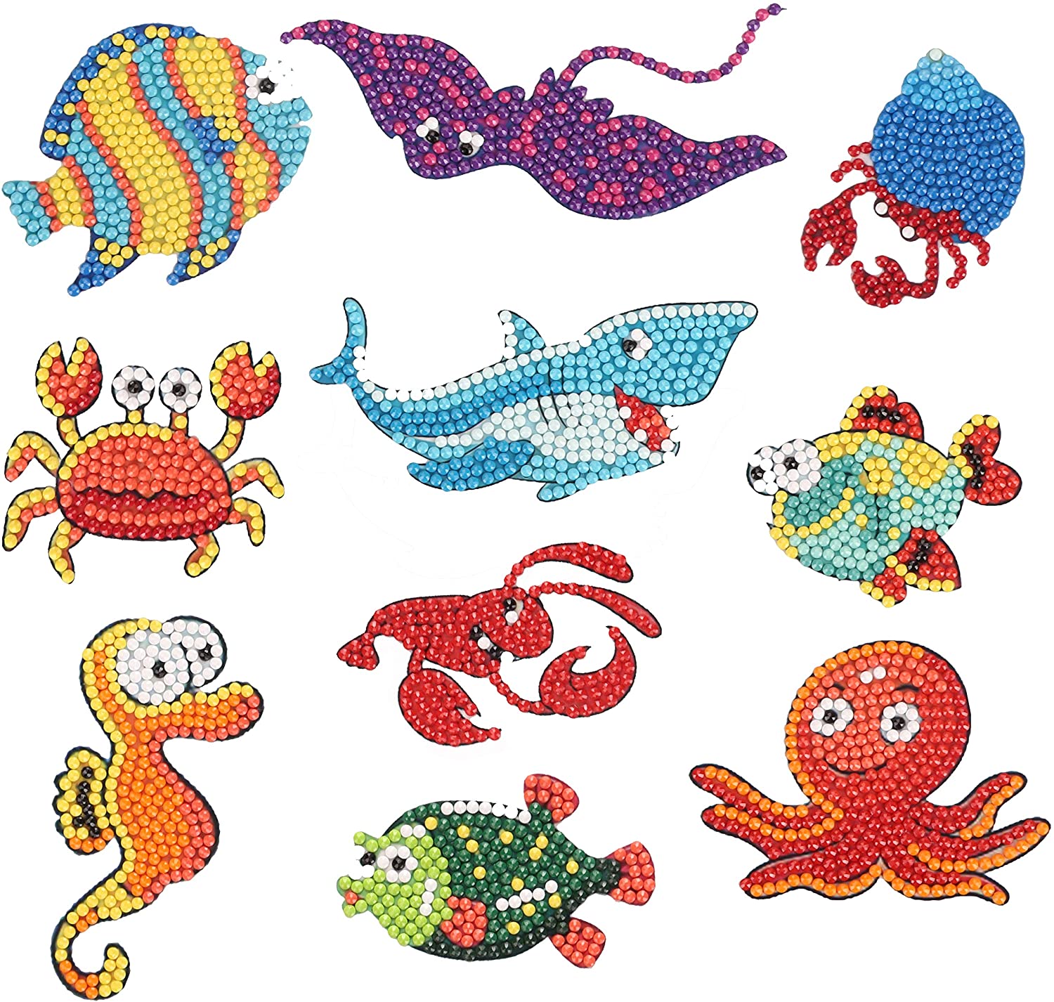 Diamond Painting Sticker Meereswelt von Spielzeughafen