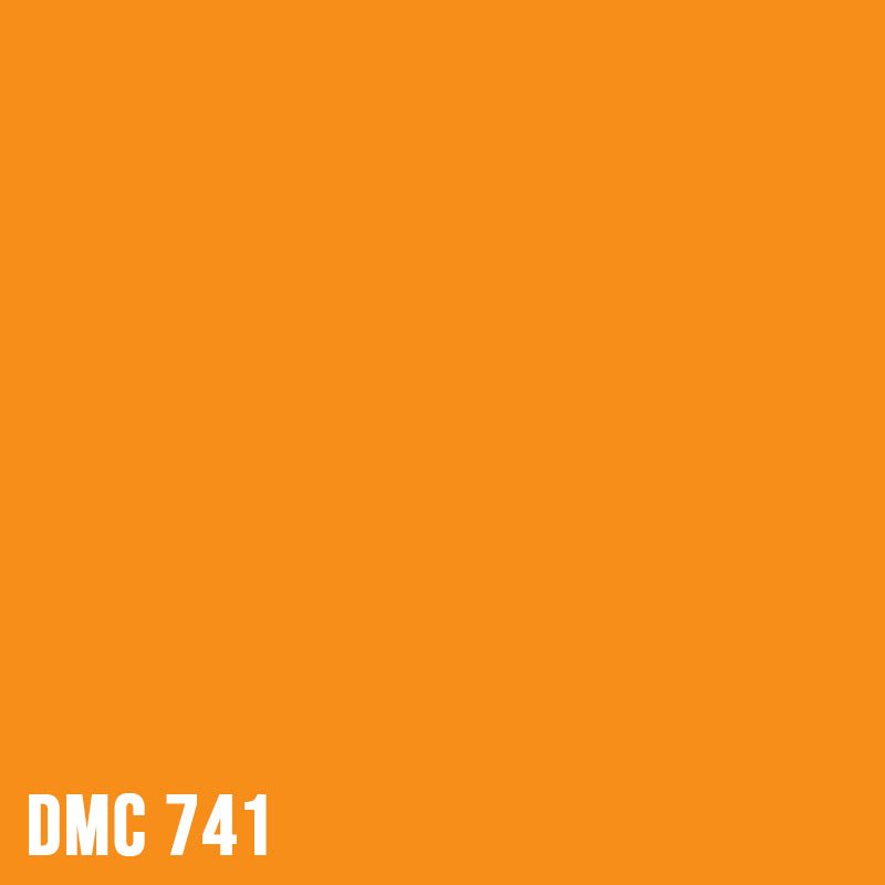 DMC 741 Tangerine - Medium - eckig Diamond Painting Steine 2,5mm von Spielzeughafen