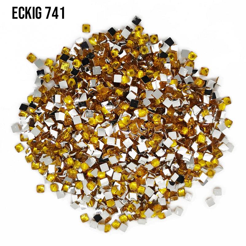DMC 741 Tangerine Medium - eckig Strass Diamond Painting Steine 2,5mm von Spielzeughafen