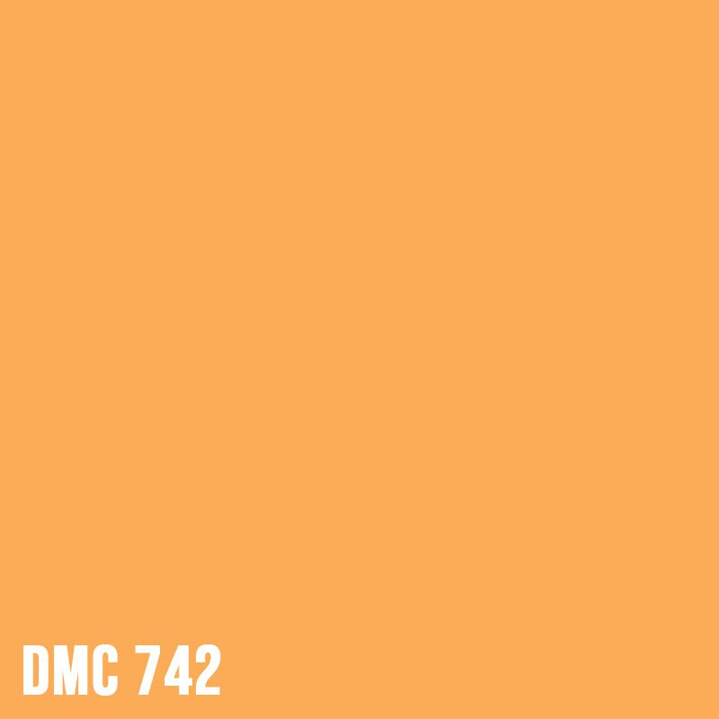 DMC 742 Tangerine - Light - eckig Diamond Painting Steine 2,5mm von Spielzeughafen