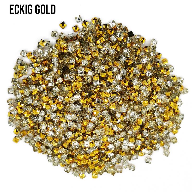 Gold - eckig Strass Diamond Painting Steine 2,5mm von Spielzeughafen