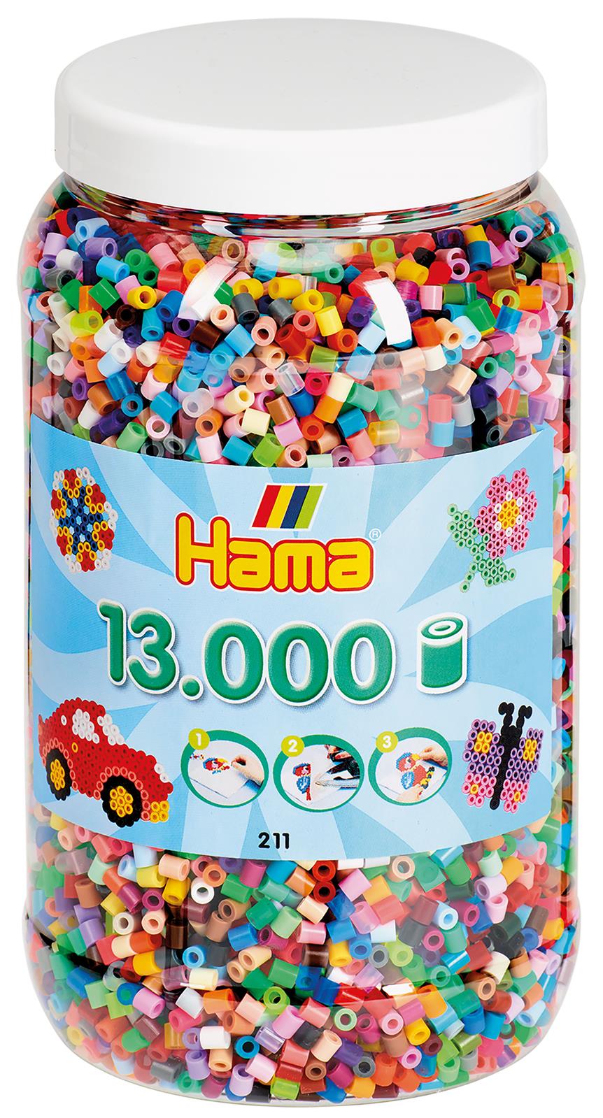 Hama Midi 13000 - 52 farben gemischt von Spielzeughafen