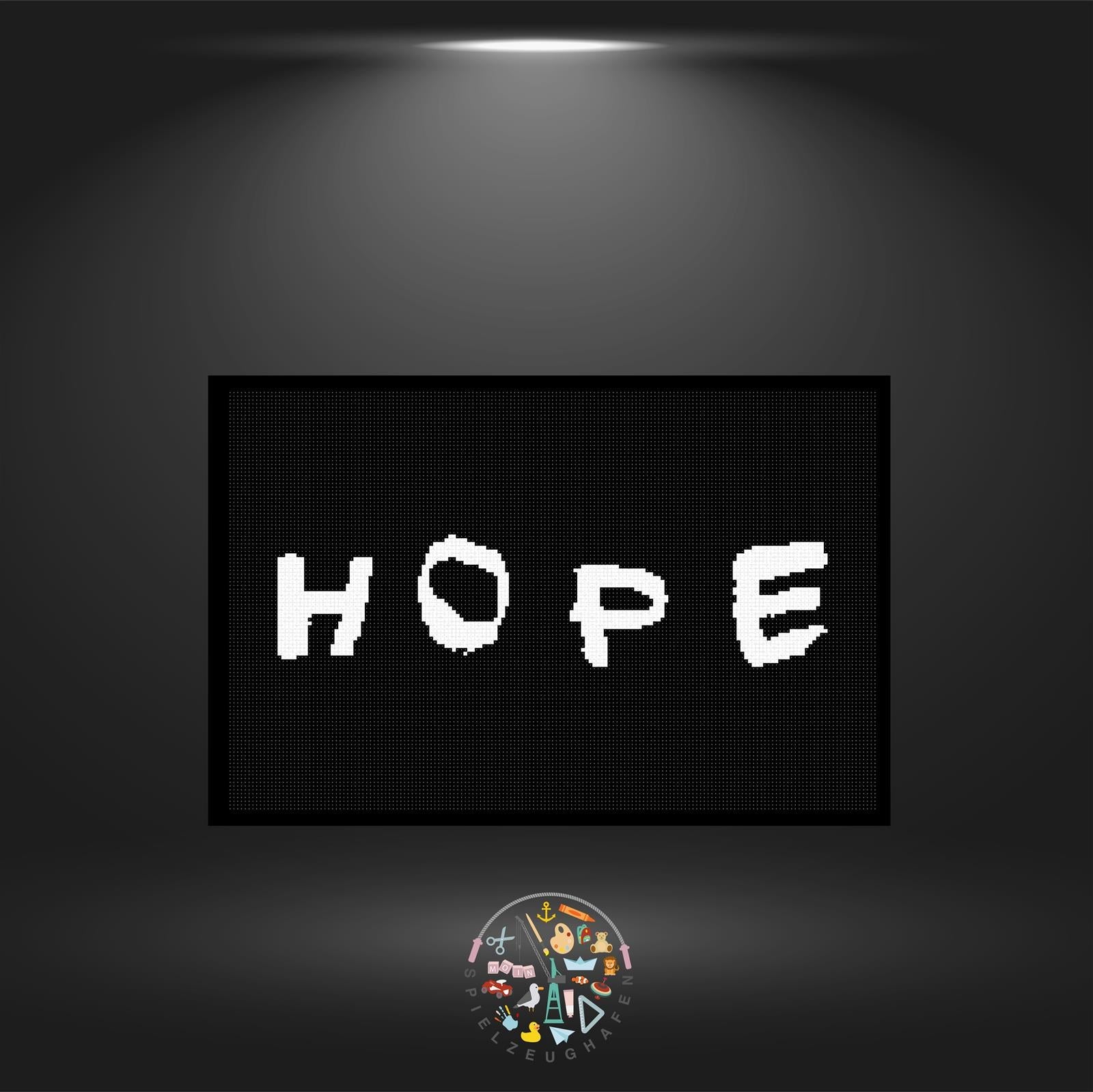 'Hearts of hope' - Quadratisch Nachtleuchtend von Spielzeughafen