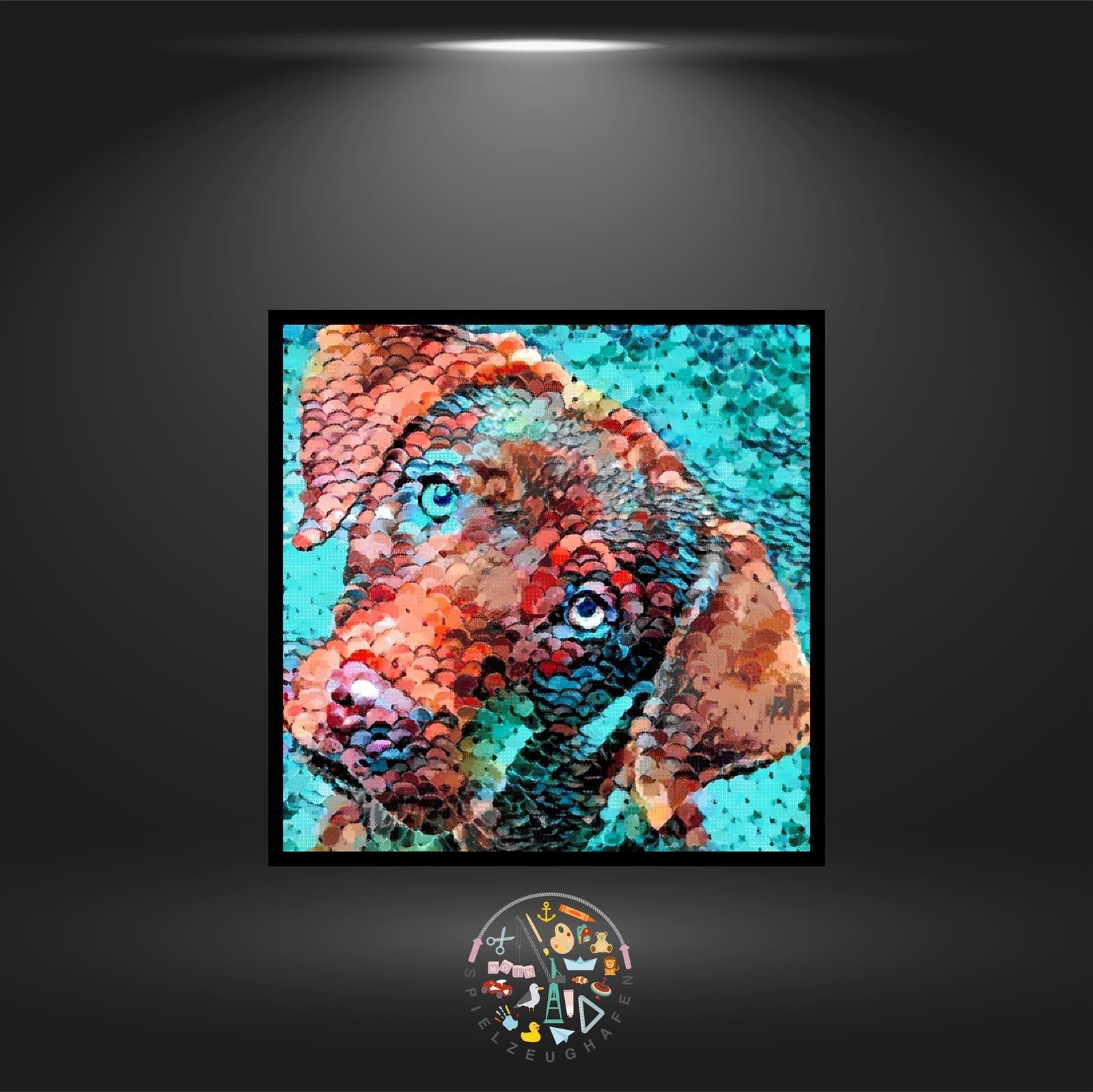 Hund 'Cäsar' - Bügelperlen von Spielzeughafen