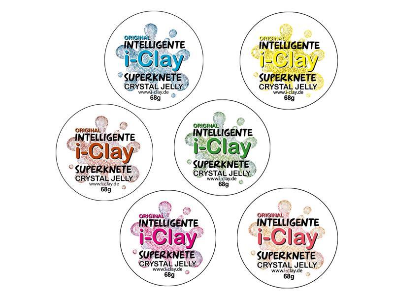 i - Clay, intelligente Superknete, Crystal Jelly von Spielzeughafen