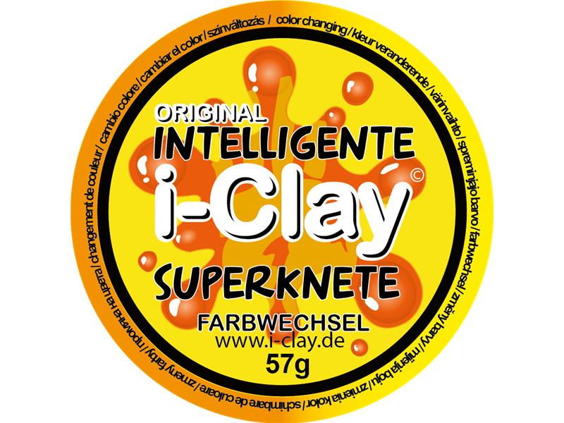 i - Clay, intelligente Superknete, farbwechselnd, Orange/Gelb von Spielzeughafen