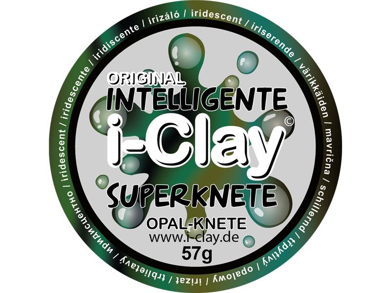 i - Clay, intelligente Superknete, Opalknete, Grün irisierend von Spielzeughafen