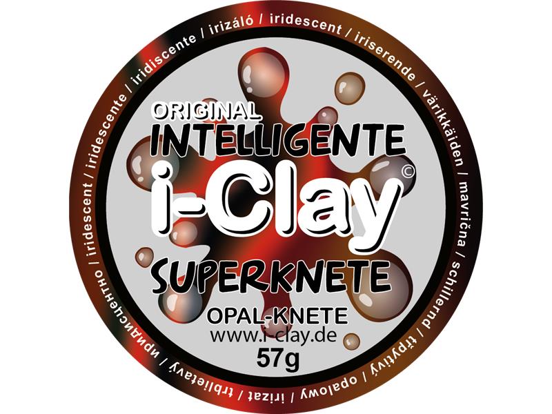 i - Clay, intelligente Superknete, Opalknete, Rot irisierend von Spielzeughafen