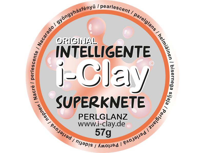 i - Clay, intelligente Superknete, Perlglanz, Orange von Spielzeughafen