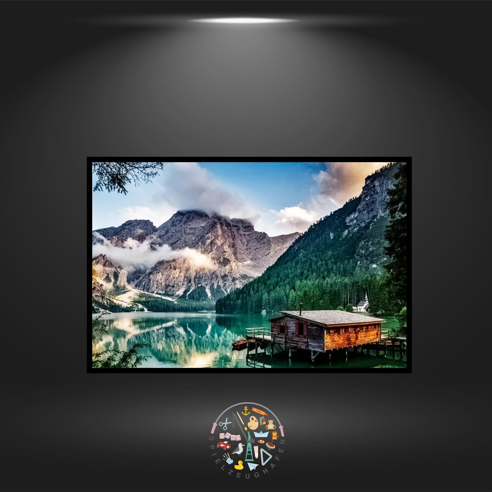 'Italian wild lake' - Quadratisch von Spielzeughafen