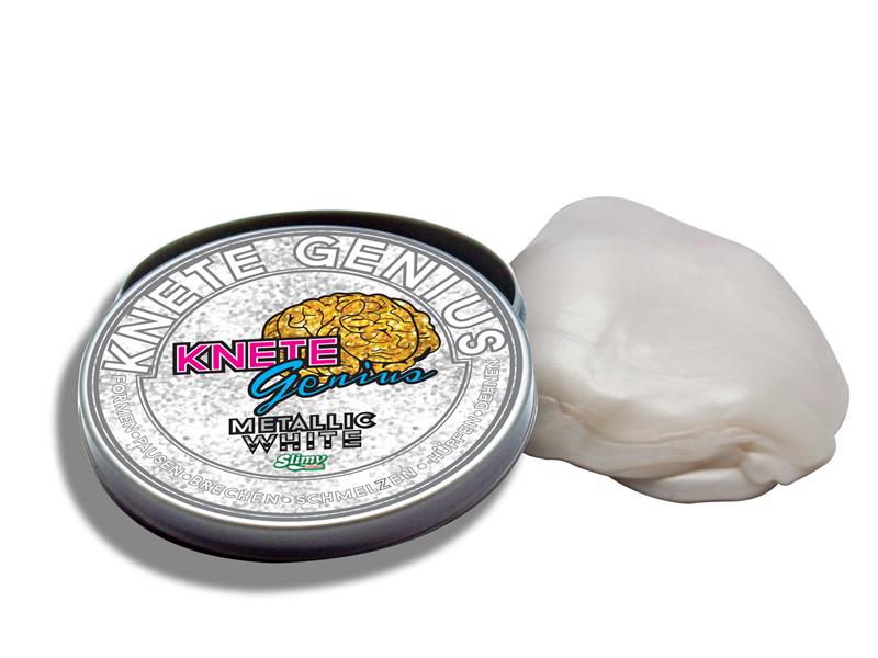 Knete Genius - Metallic - White von Spielzeughafen