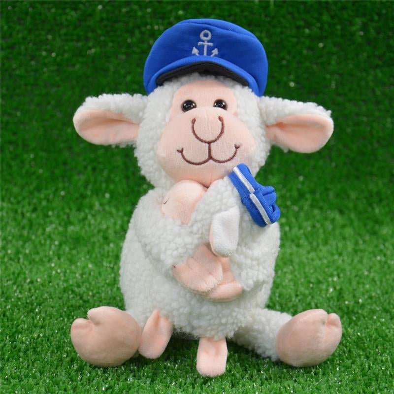 Laber - Schaf "Smilla" mit Baby "Fiete" und Seefahrerhut von Spielzeughafen