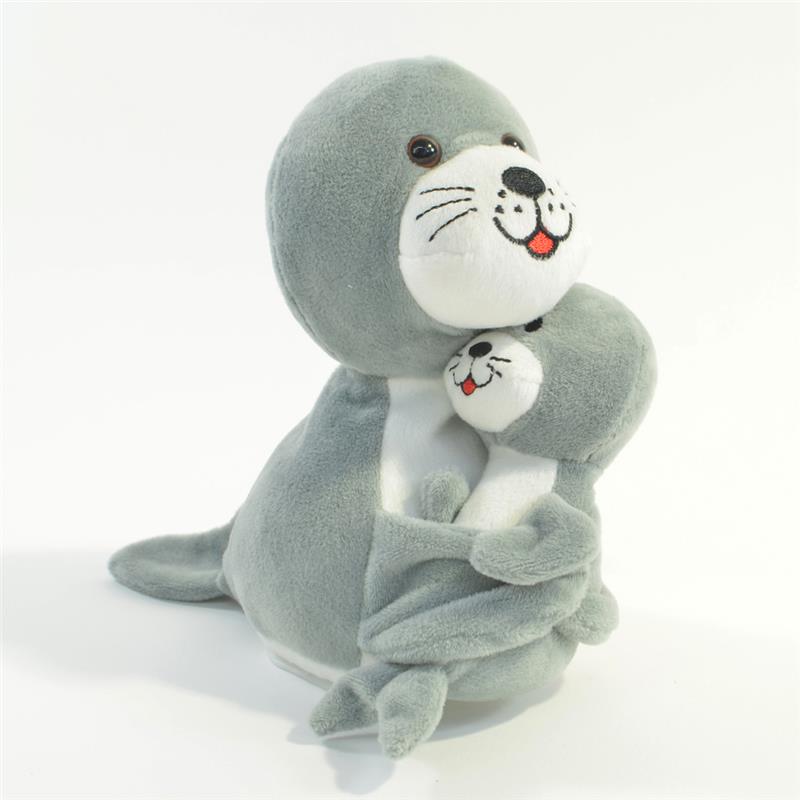 Laber - Seehund "Sally" mit Baby "Malte" von Spielzeughafen