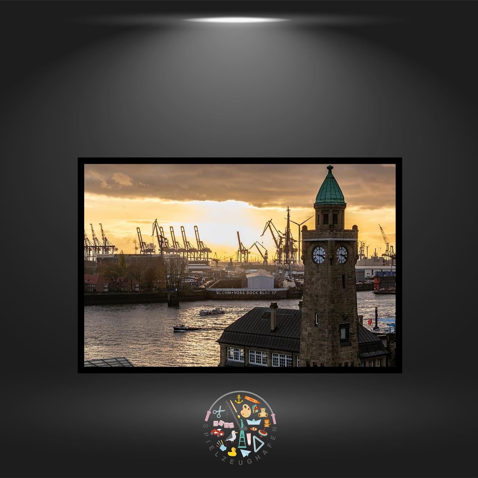 Landungsbrücken - Quadratisch von Spielzeughafen