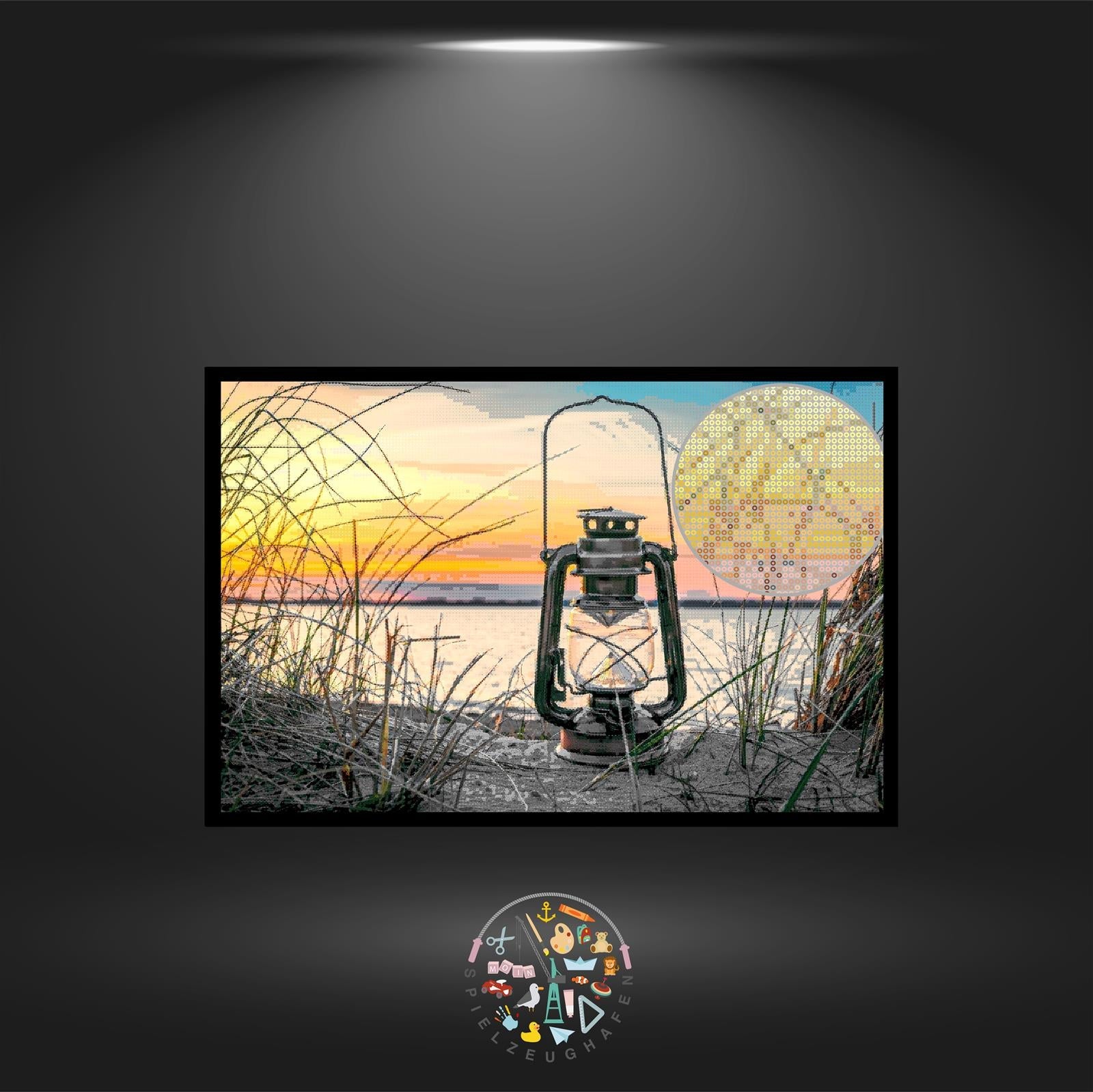 Laterne - Bügelperlenbild Set von Spielzeughafen