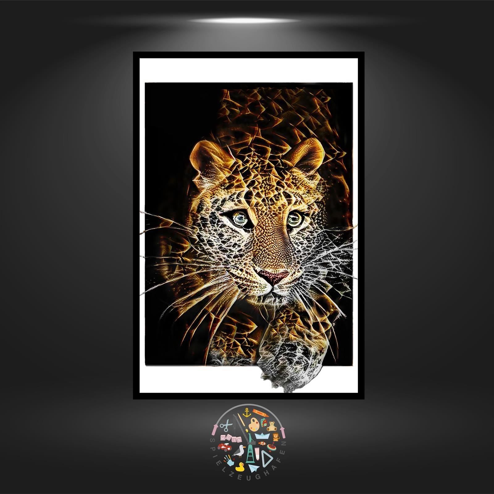 'Leopardin Aziza' - Strass / Rhinestone von Spielzeughafen