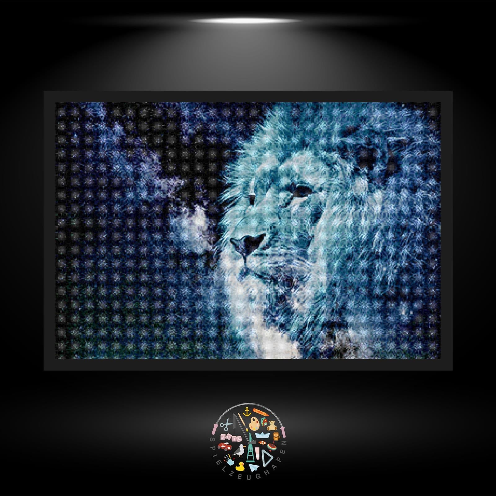 Lion at Night - Quadratisch von Spielzeughafen