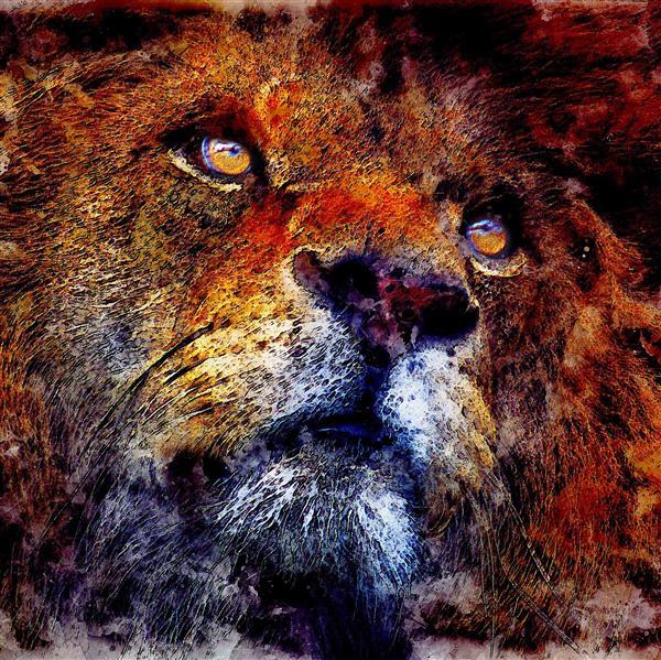 Lion - Bügelperlen von Spielzeughafen