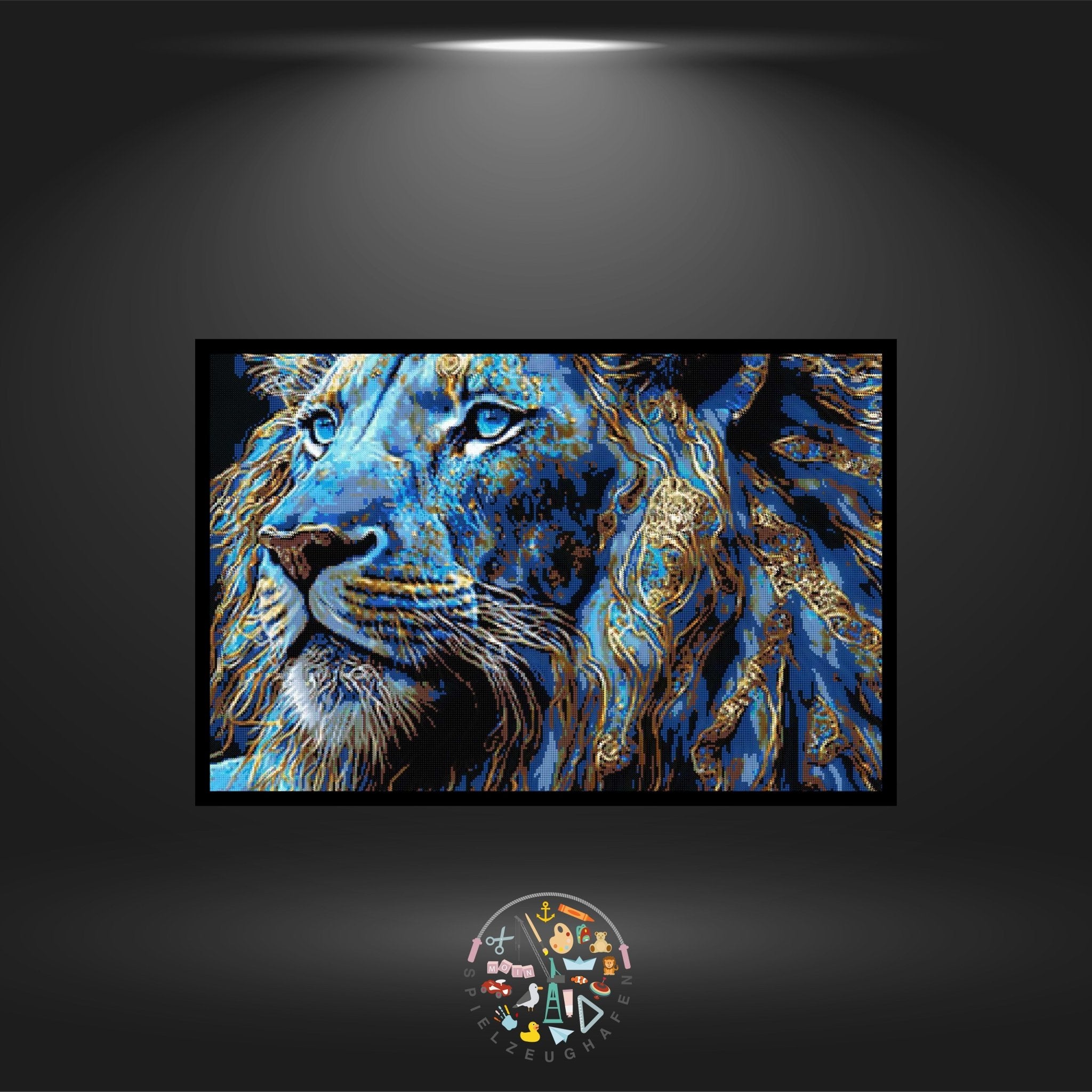 Löwe Topas - Strass / Rhinestone 60x90 cm von Spielzeughafen