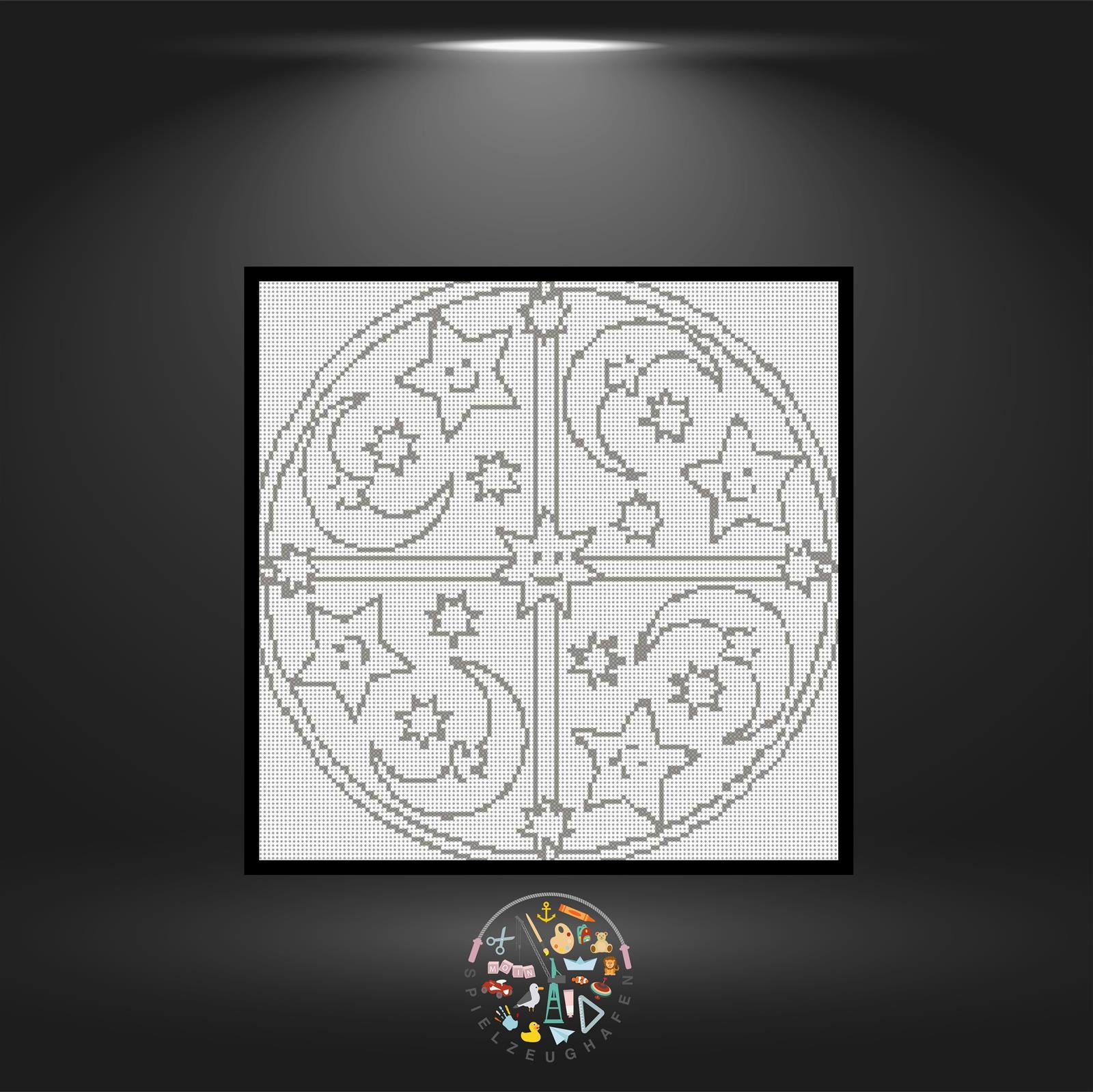 Mandala 8 - Strass (OHNE STEINE) von Spielzeughafen