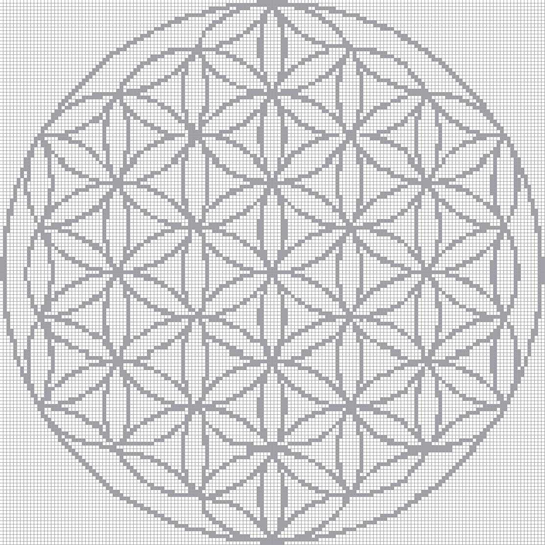 Mandala 9 - Quadratisch (OHNE STEINE) von Spielzeughafen