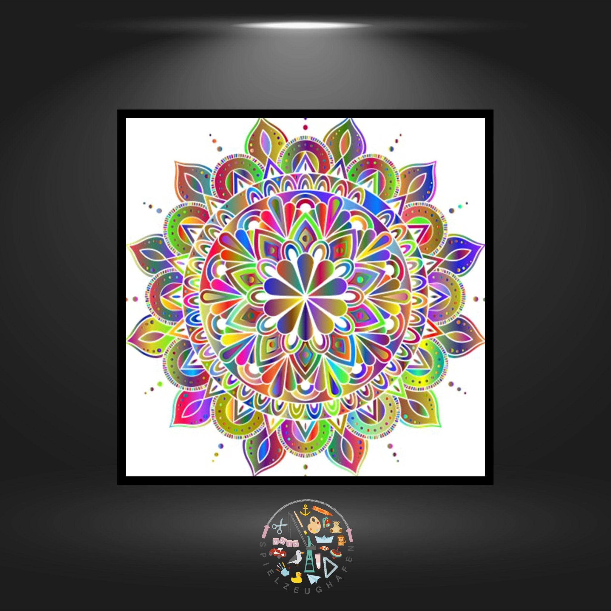 Mandala Colorful - Quadratisch von Spielzeughafen
