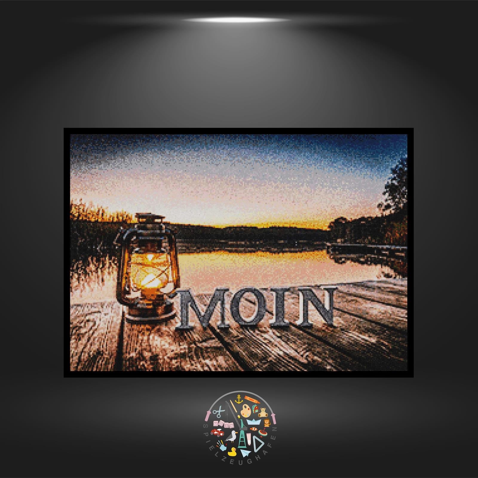 'Moin am Steg' - Quadratisch (exklusiv) von Spielzeughafen