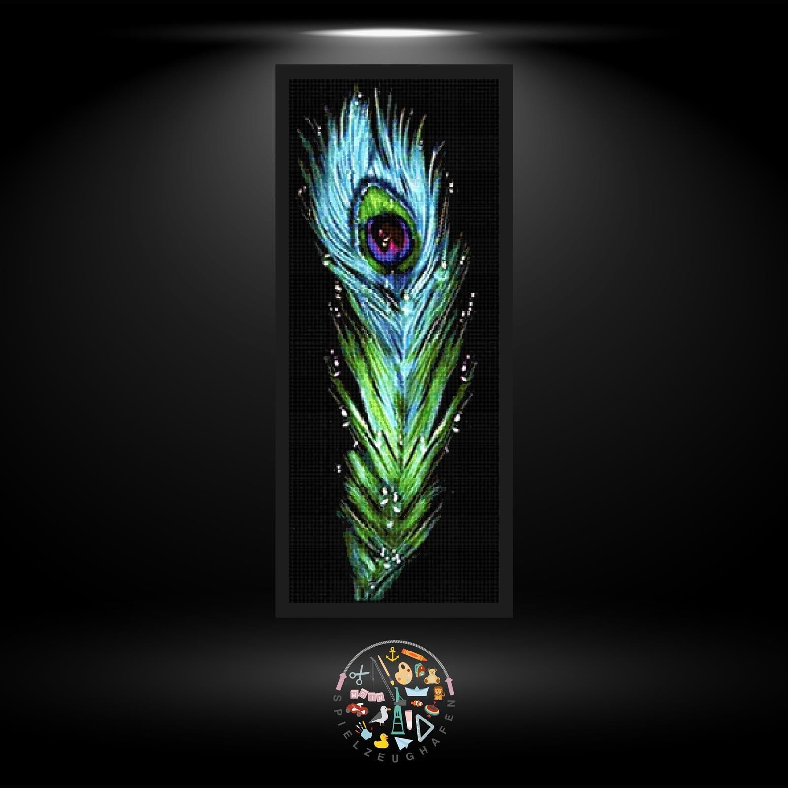 Pfauenfeder de Luxe - Strass / Rhinestone von Spielzeughafen