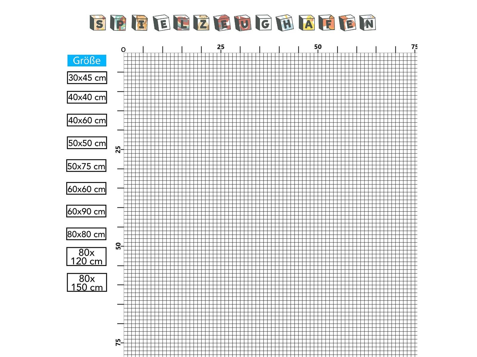 Rasterfolien für Diamond Painting Quadratisch für 2,5mm von Spielzeughafen