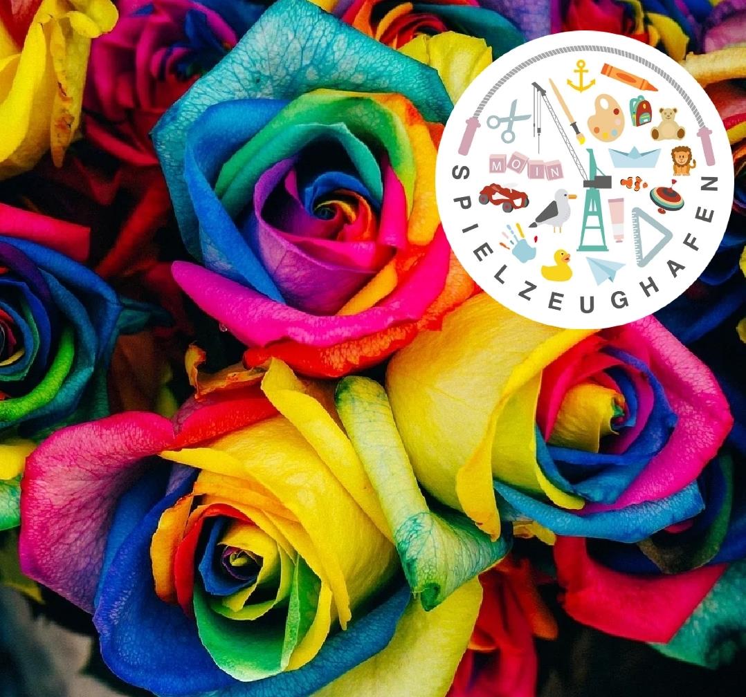 Regenbogenblumen - Strass / Rhinestone von Spielzeughafen
