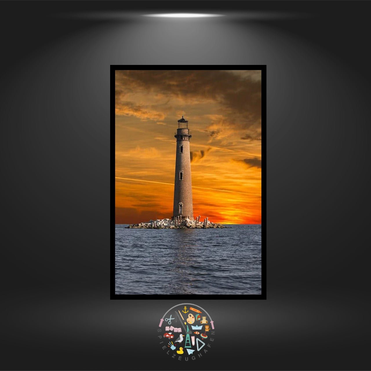 Sand island lighthouse - Quadratisch von Spielzeughafen