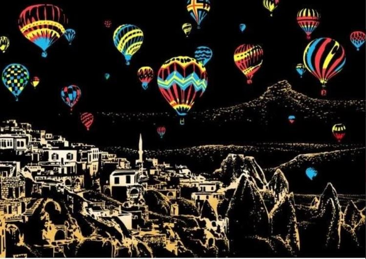 Scratch Painting Kappadokien von Spielzeughafen