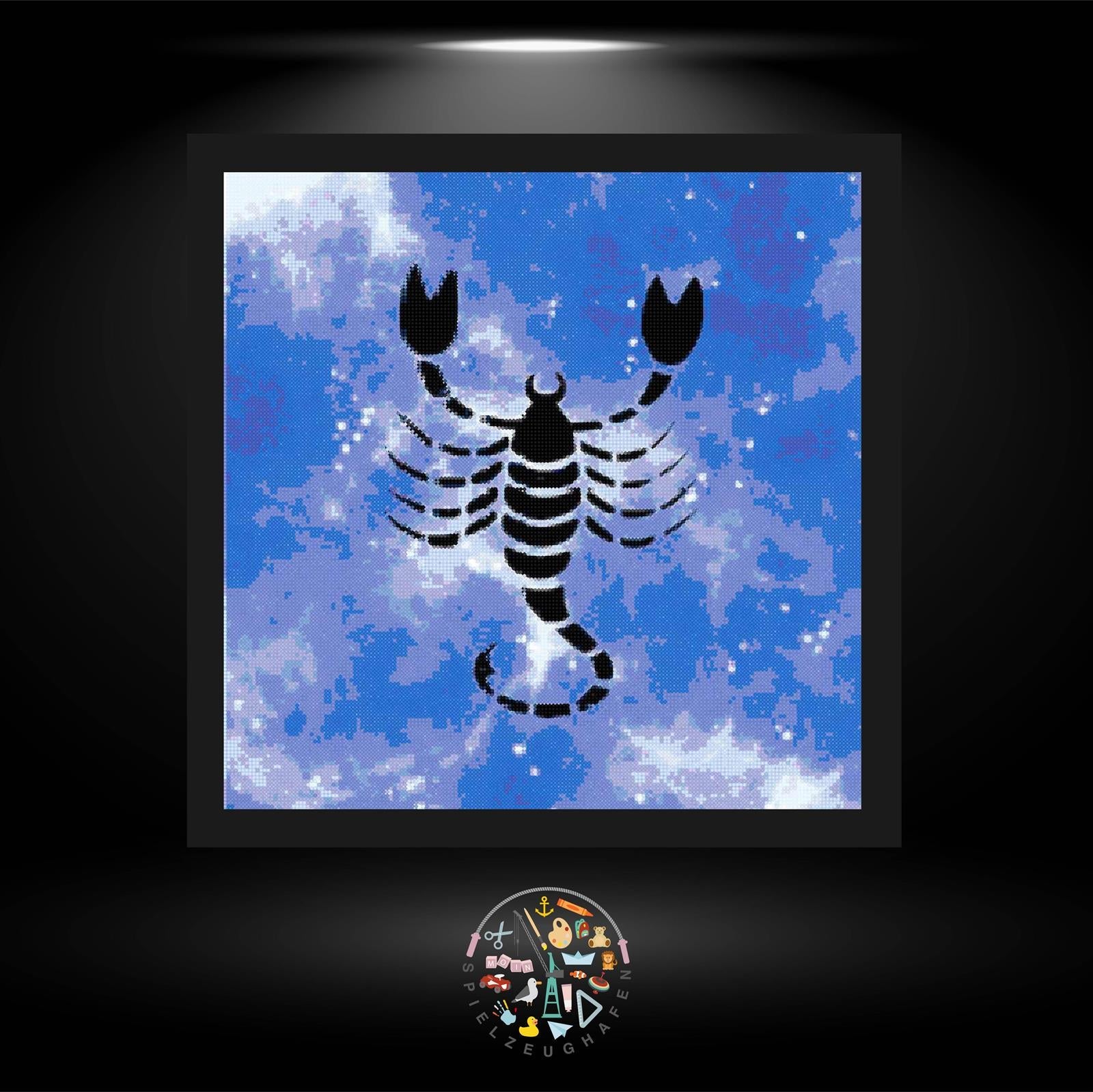 Sternzeichen Skorpion Blau - Strass / Rhinestone von Spielzeughafen