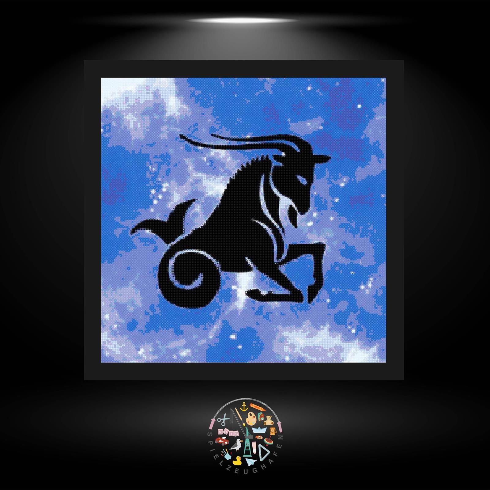 Sternzeichen Steinbock Blau - Strass / Rhinestone von Spielzeughafen