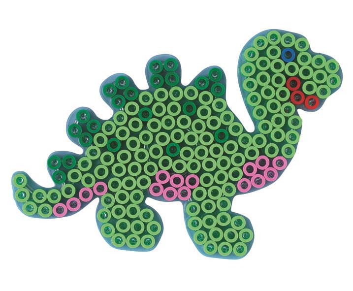 Stiftplatte für Maxi Bügelperlen, Dino von Spielzeughafen