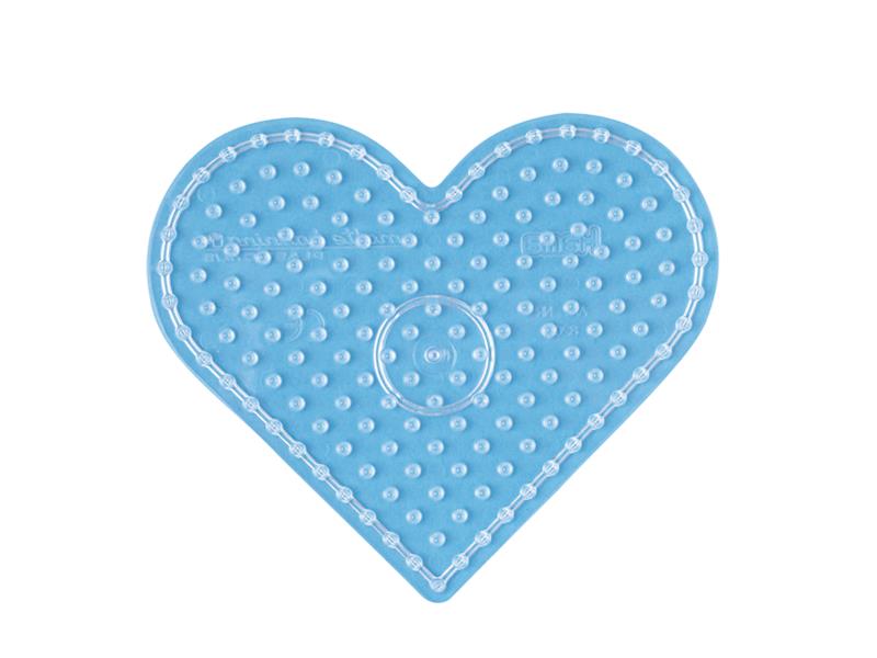 Stiftplatte für Maxi Bügelperlen, Herz von Spielzeughafen