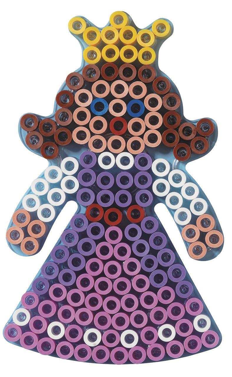 Stiftplatte für Maxi Bügelperlen, Prinzessin von Spielzeughafen