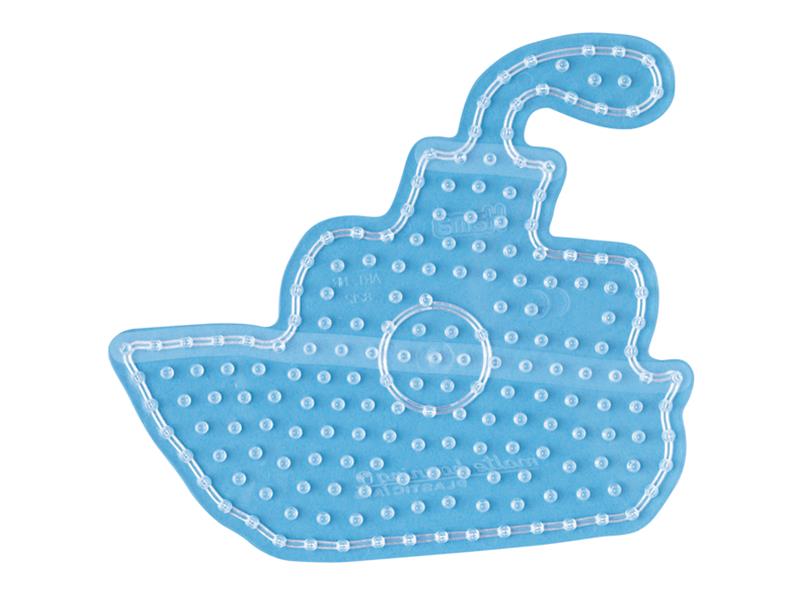 Stiftplatte für Maxi Bügelperlen, Schiff von Spielzeughafen